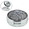 Round Glitter Pill Box